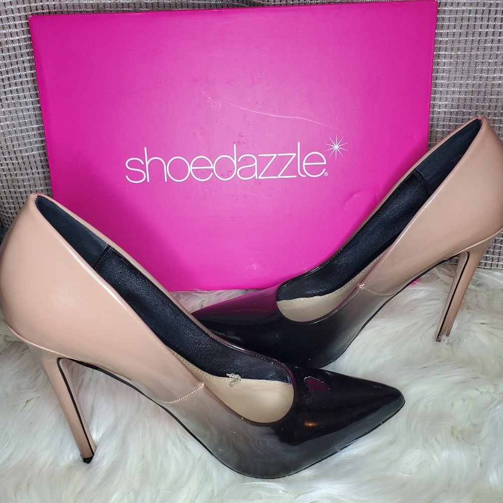 Brand New Black and Nude Ombre Stilettos